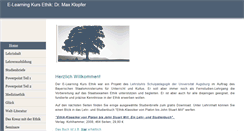 Desktop Screenshot of ethikzentrum-klopfer.de